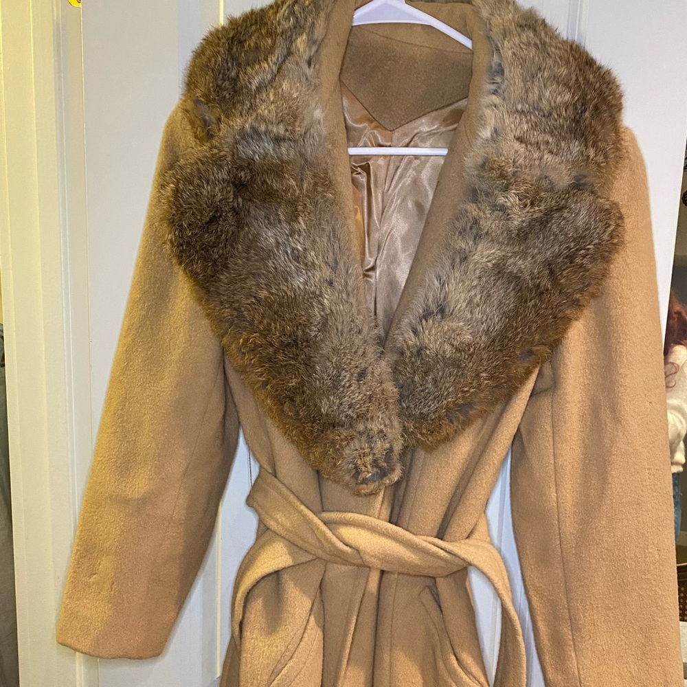 Vintage Fur Detail Coat